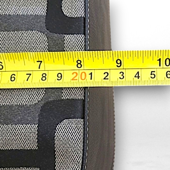 Nine West Handbag Black and Tan Geometric Pattern - Picture 8 of 11